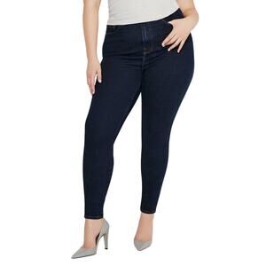 Good American Always Fits Good Legs Skinny Jeans in Deep Blue, Size 14-18 / C